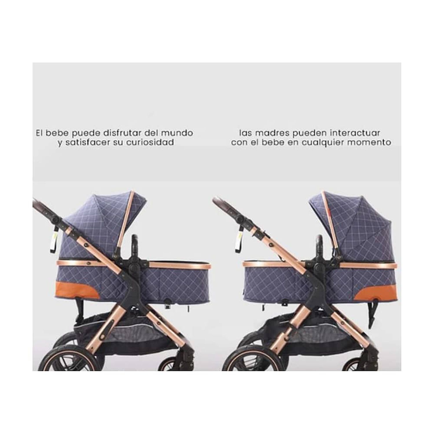 Coche Cuna Accesorios Beb&eacute; 5 En 1 Plegable Multifuncional image number 4.0