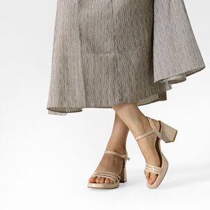 Sandaliataco Grueso Simil Charol Mujer Weide You531