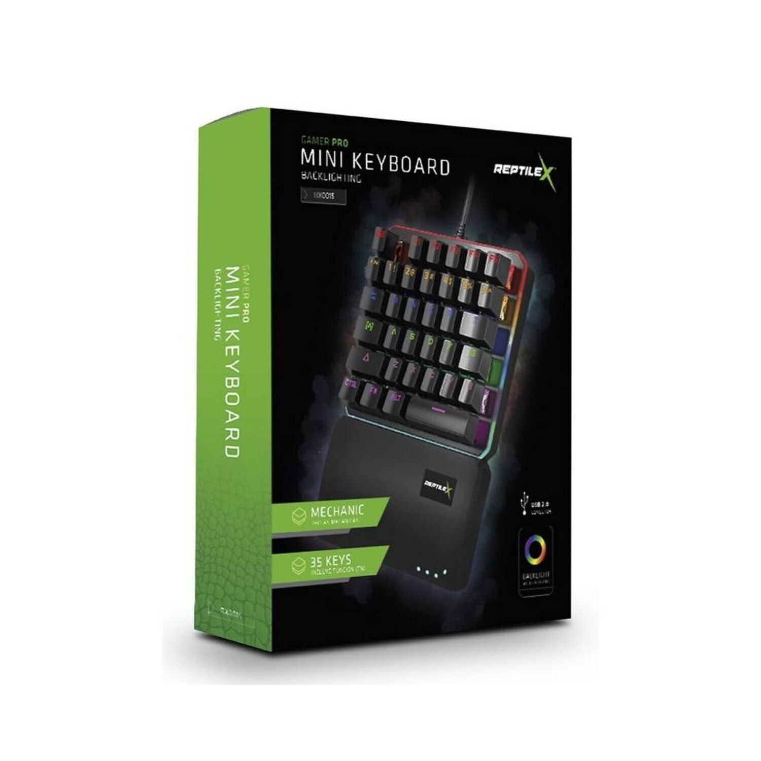Teclado Gamer De Una Mano Mecanico Rgb Backlighting Rx0015 image number 2.0