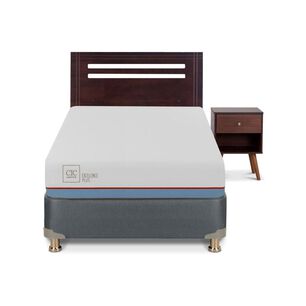 Cama Americana Cic Excellence Plus / 1.5 Plazas / Base Normal + Set De Maderas