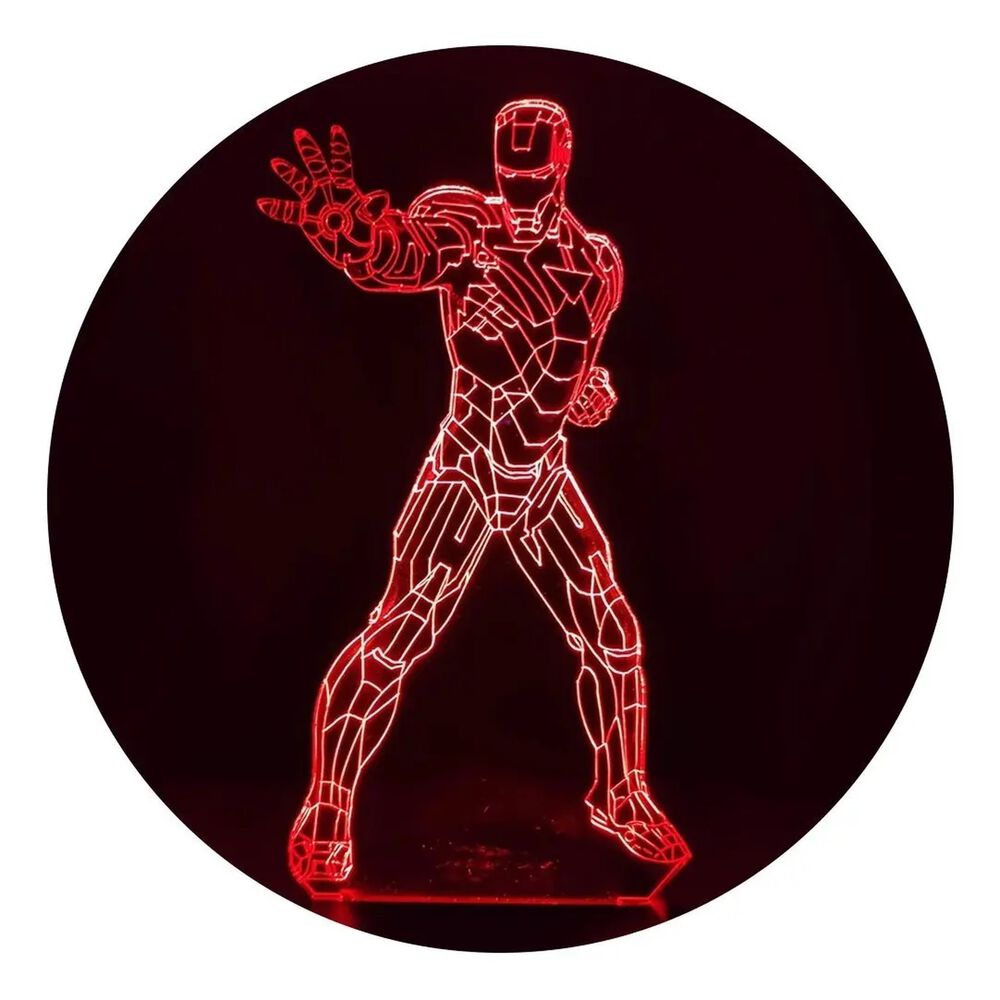 Lampara 3d Iron Man image number 0.0