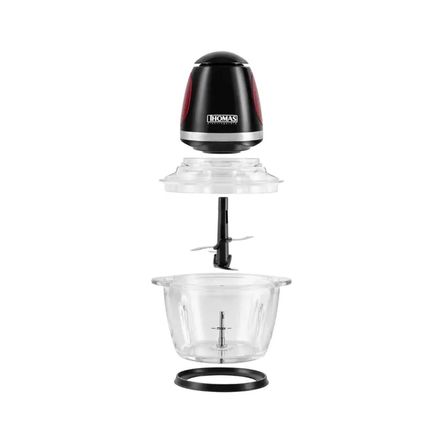 Picadora Electrica 1l 200w Vidrio One Touch Th-9005v Thomas image number 2.0
