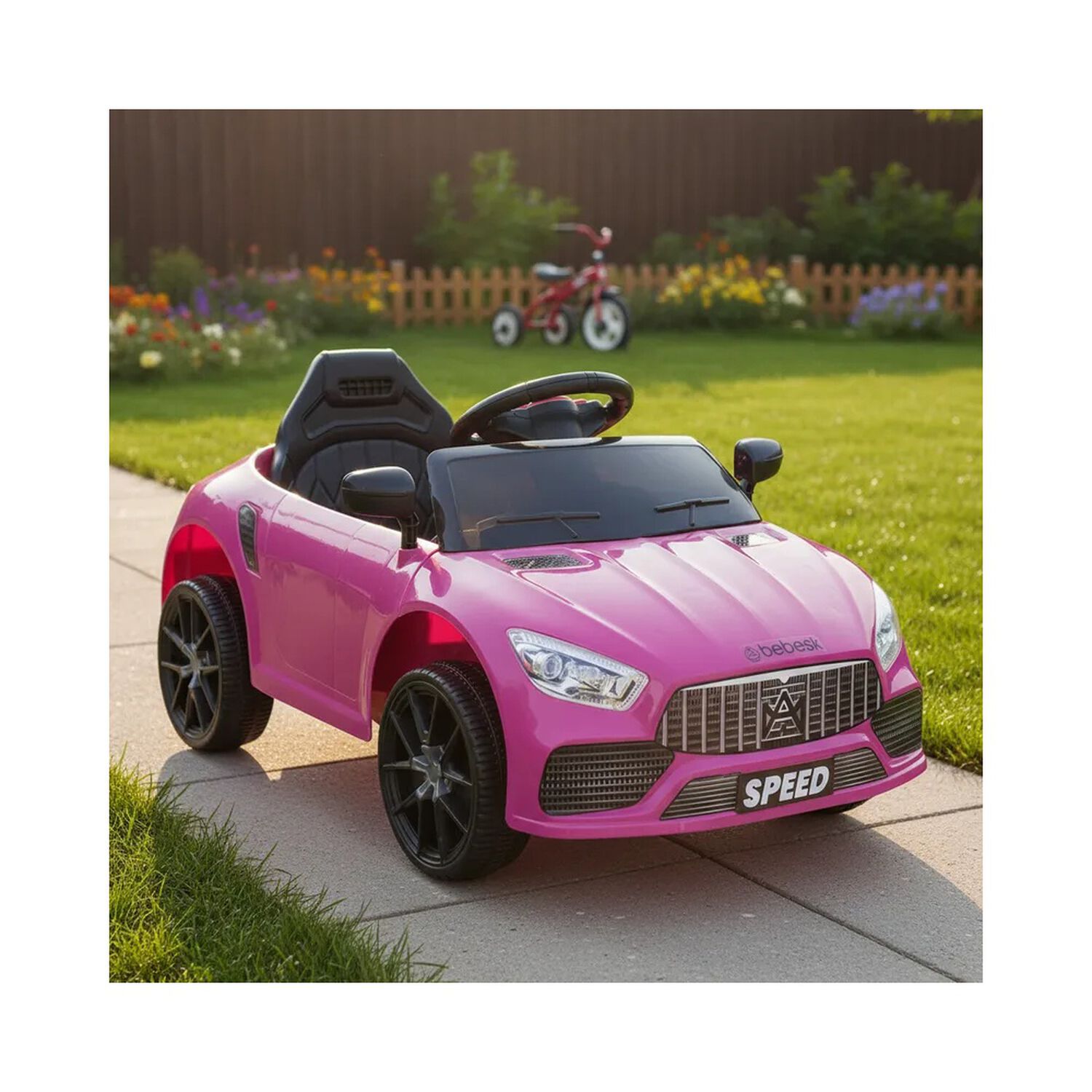 Auto El&eacute;ctrico Meche Premium Ni&ntilde;os Ni&ntilde;as Infantil Rosado image number 1.0