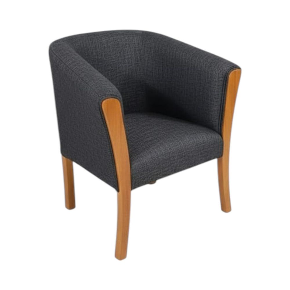 Sitial En Lino Gris Oscuro image number 1.0