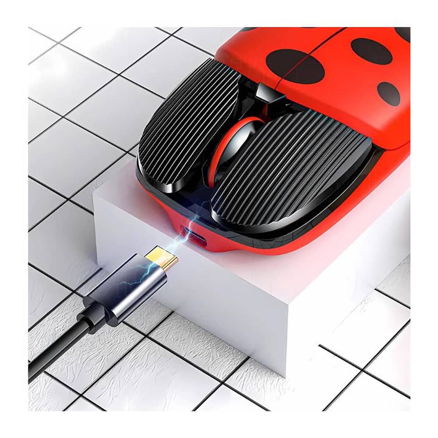 Mouse Inal&aacute;mbrico Recargable Para Pc Dise&ntilde;o Chinita image number 3.0