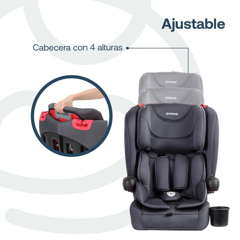 Silla De Auto Butaca Smartfix Negro Bebesit image number 6.0