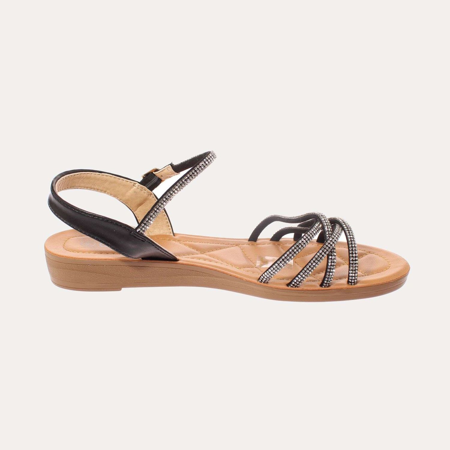 Sandalia Negro V&iacute;a Franca Art. 5kd50black image number 3.0