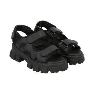 Sandalia Mujer Negro Plataforma Mixen 26 Police