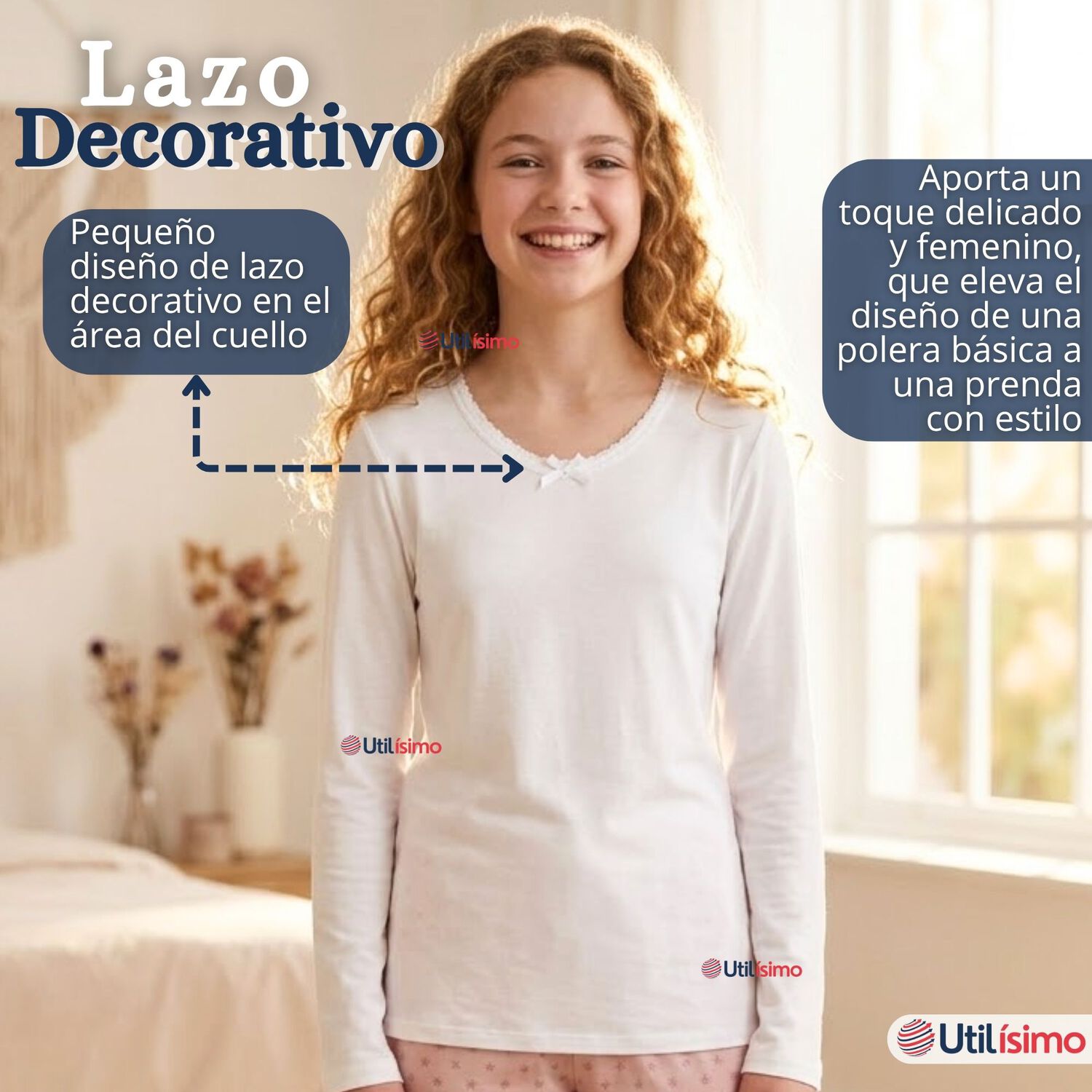 Camiseta Polera Algod&oacute;n B&aacute;sica Cuello Redondo Primera Capa Manga Larga Colores Surtidos Negro Blanco Ni&ntilde;a image number 6.0
