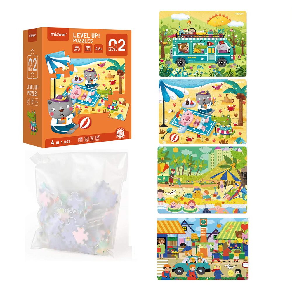 Level Up Puzzles Nivel 2 Cuatro Estaciones 4 Puzzles Mideer image number 0.0