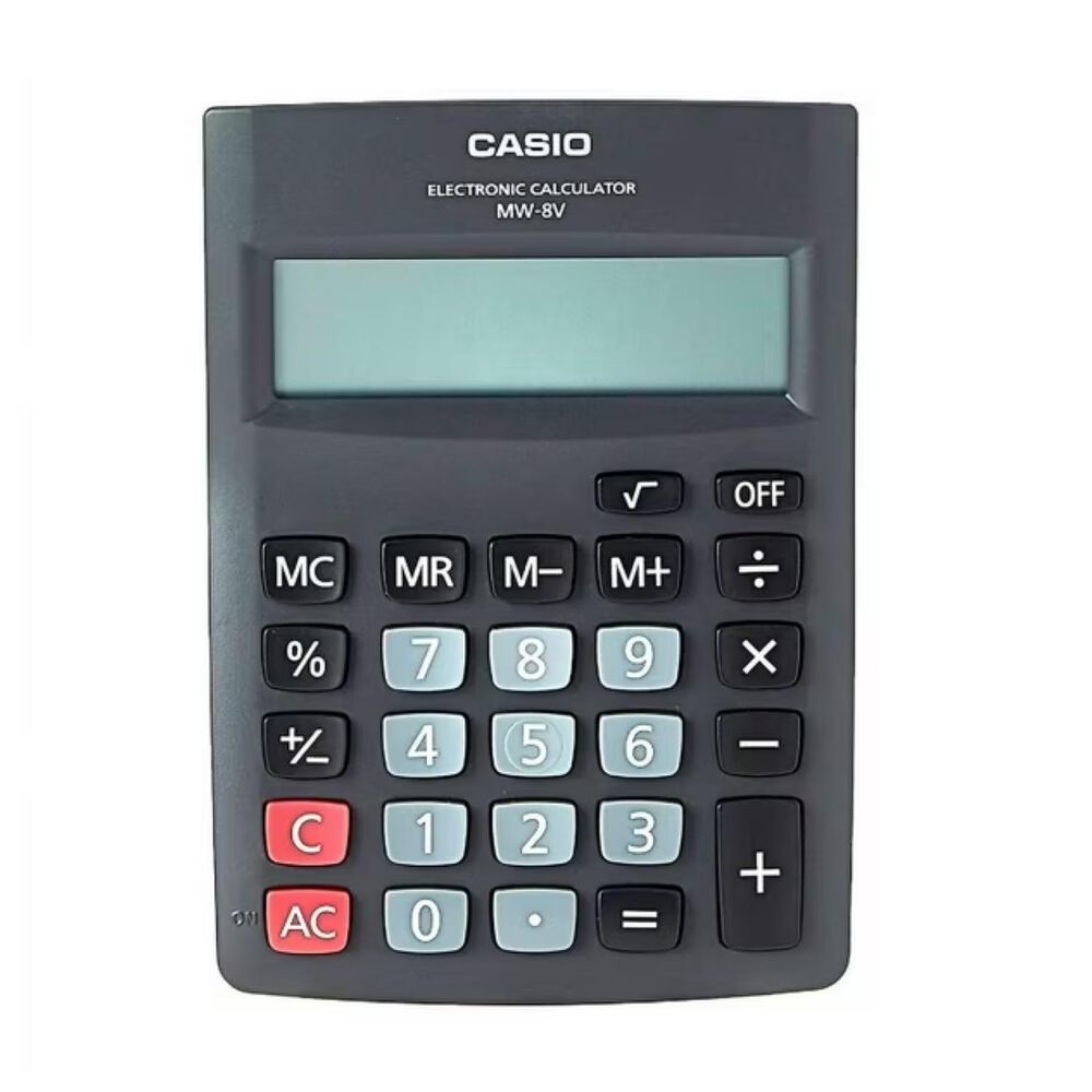 Calculadora De Escritorio 8 Digitos Negro Mw-8v-bk image number 0.0