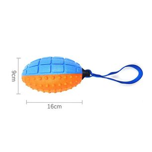 Juguete Para Morder Jugar De Goma Peque&ntilde;o Rugby Para Perros