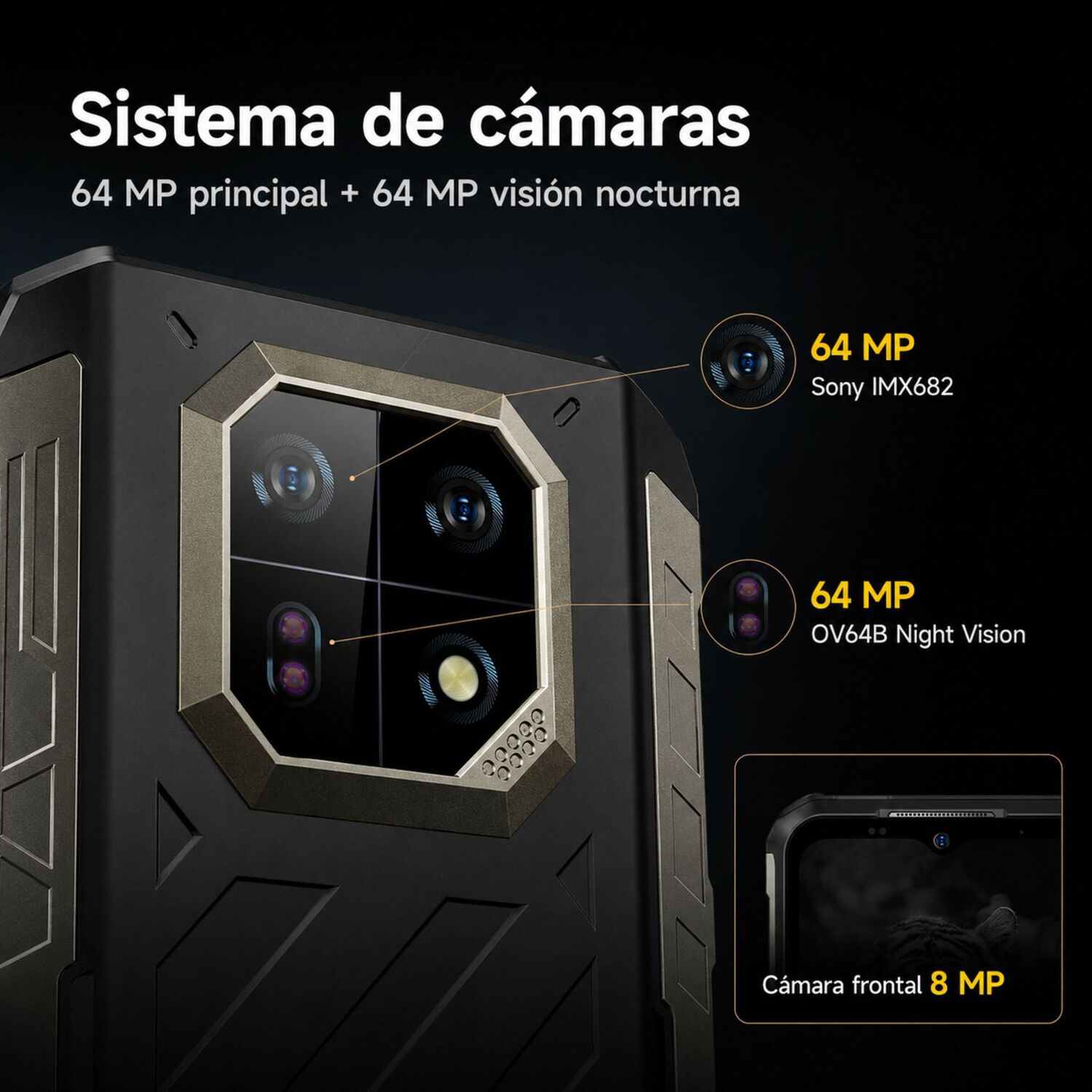 Ulefone Armor 22 Pro Esim Celular Rugged 8gb 128gb Delgado image number 3.0
