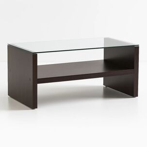 Mesa De Centro Moderna Madera Walnut Wood Vidrio Mesa De Centro Moderna Madera Walnut Wood Vidrio