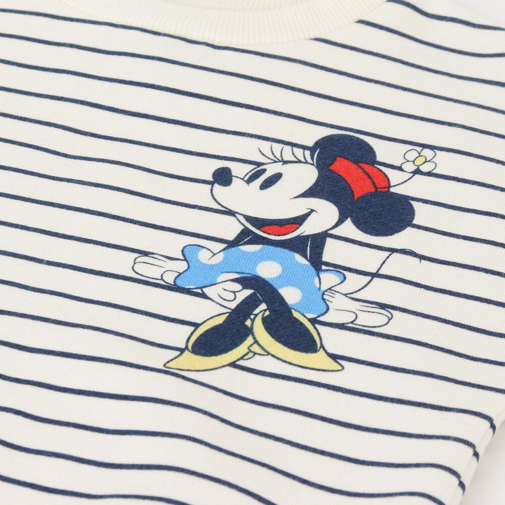Conjunto Ni&ntilde;a Rayas Minnie Mouse Blanco Disney image number 2.0