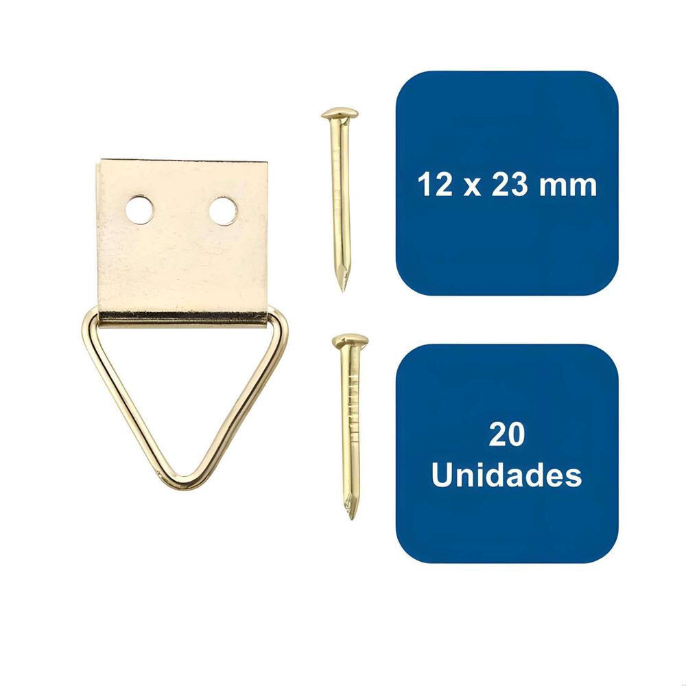 Soporte Para Colgar 12x23mm 20un. - Anclajes image number 0.0