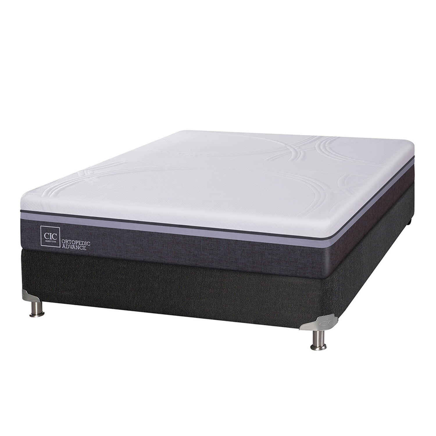 Box Spring Cic Ortopedic Advance / 2 Plazas / Base Normal image number 0.0