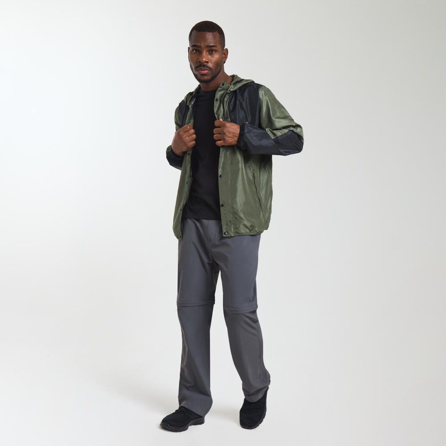Chaqueta Deportiva Cuello Alto Con Capucha Hombre Wetland image number 1.0