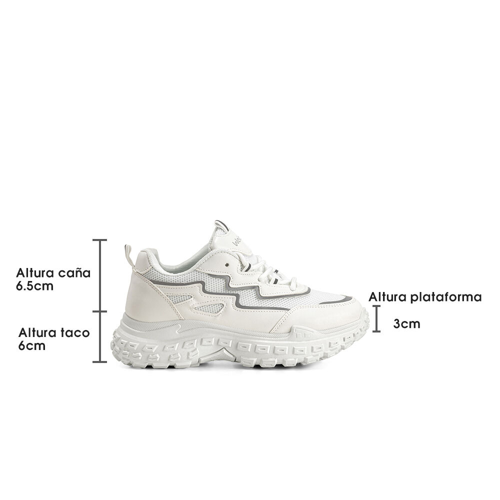 Zapatillas Blanco Casual Mujer Weide Sl02 image number 6.0