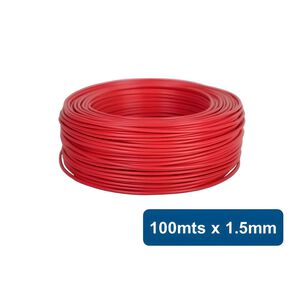 Cable Eva H07z1-k 100mts 1.5mm Rojo - Generico