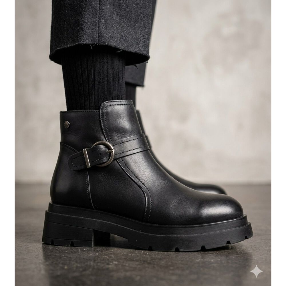 Botin De Cuero Rosie Negro Alquimia image number 5.0
