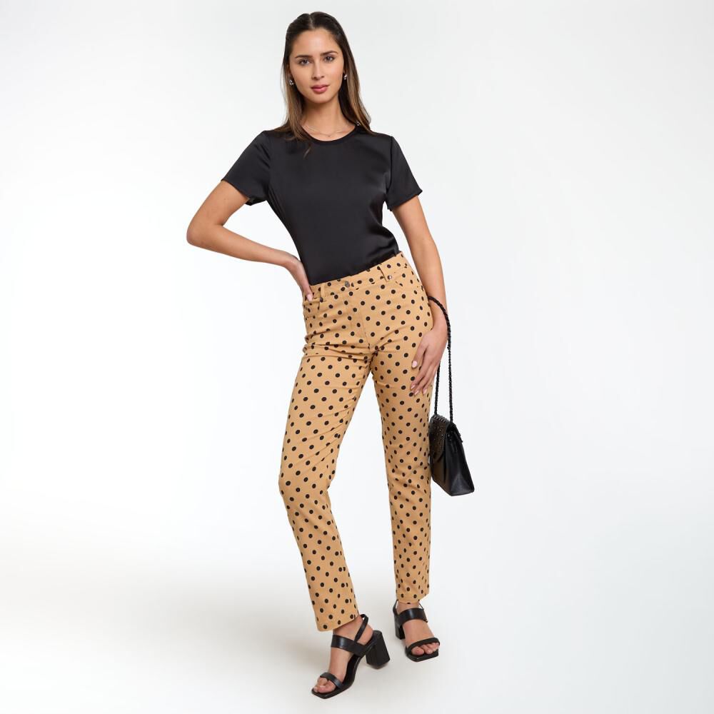 Blusa Regular Manga Corta Con Dobles Cuello Redondo Mujer Kimera image number 1.0