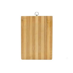 Tabla De Picar Bamb&uacute; Ranura Asa Colgante 22x32cm