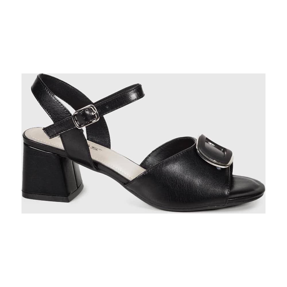 Sandalia Cuero Vaniria Negro image number 2.0