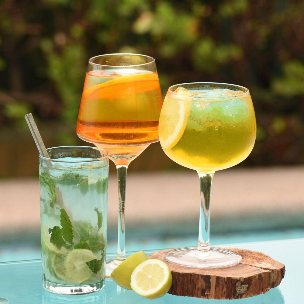 Set 6 Copas Gin/agua Ulm Transparente image number 2.0