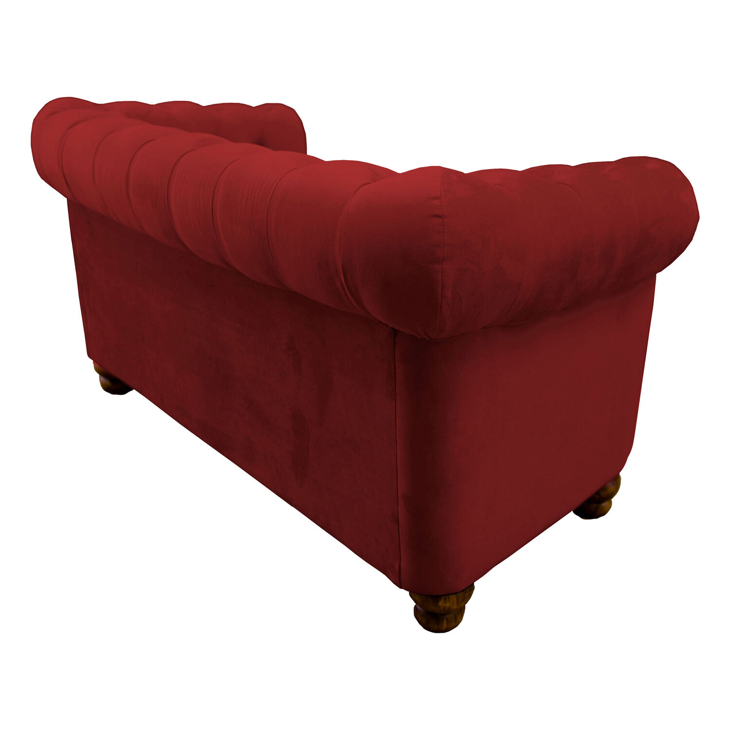 Sofa Florencia 3 Cuerpos Tela Velvet Burdeo image number 2.0