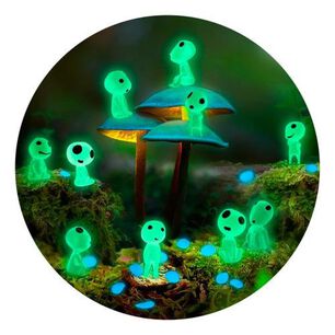 Adorno Jard&iacute;n Mini Kodamas Luminosos Princesa Mononoke