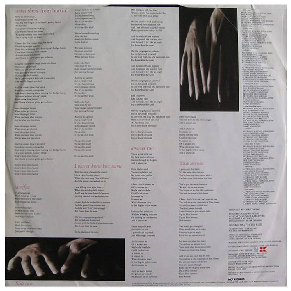 Elton John - Sleeping With The Past | Vinilo Usado image number 2.0