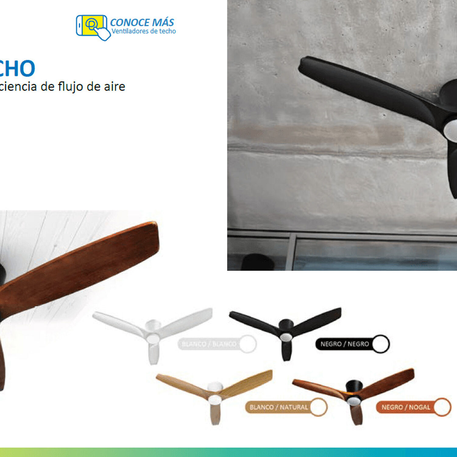 Ventilador De Techo Faro Negro Con Luz Led 3 Colores 42 Primaterm image number 4.0