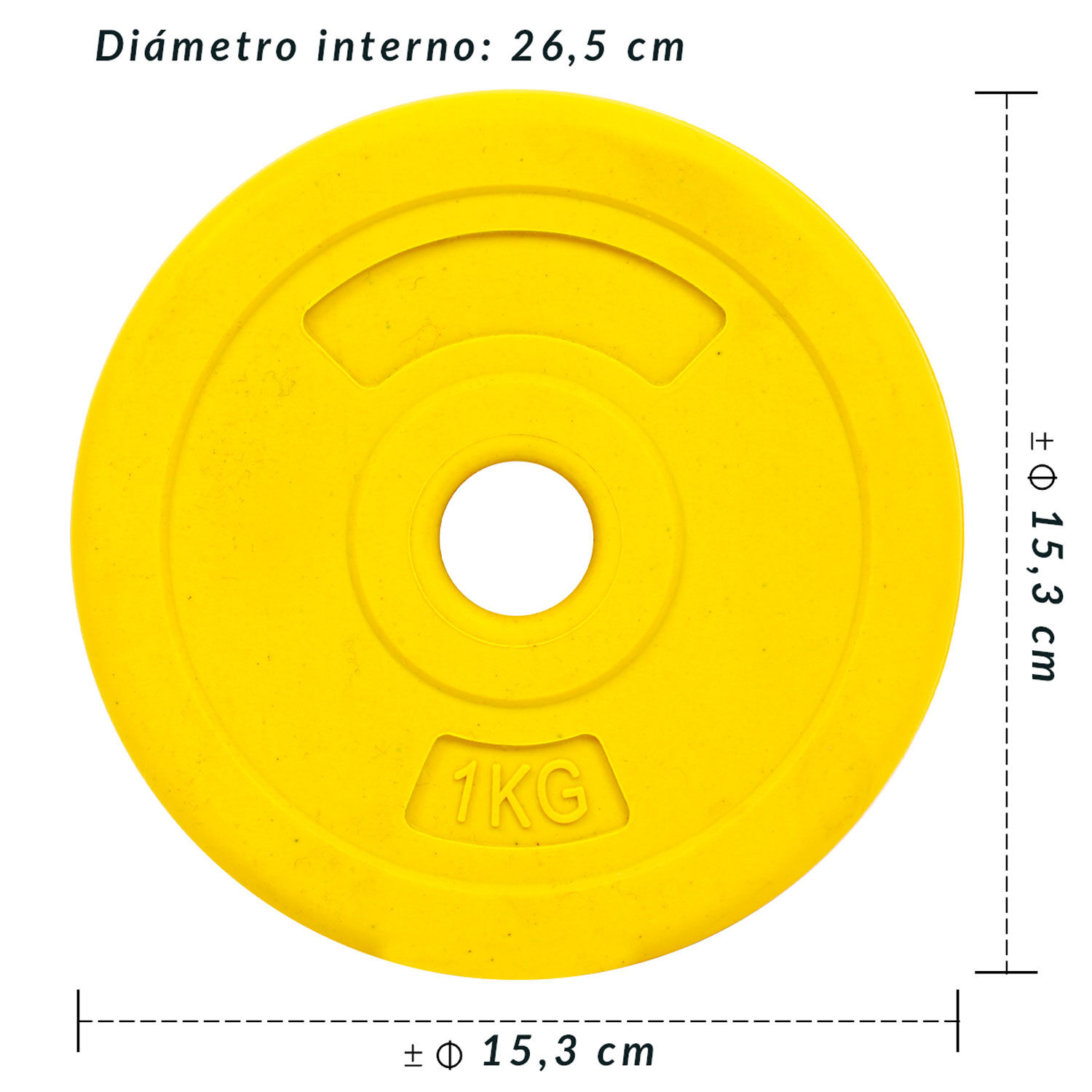 Disco De Cemento 1 Kg Para Barra Pvc Amarillo image number 2.0