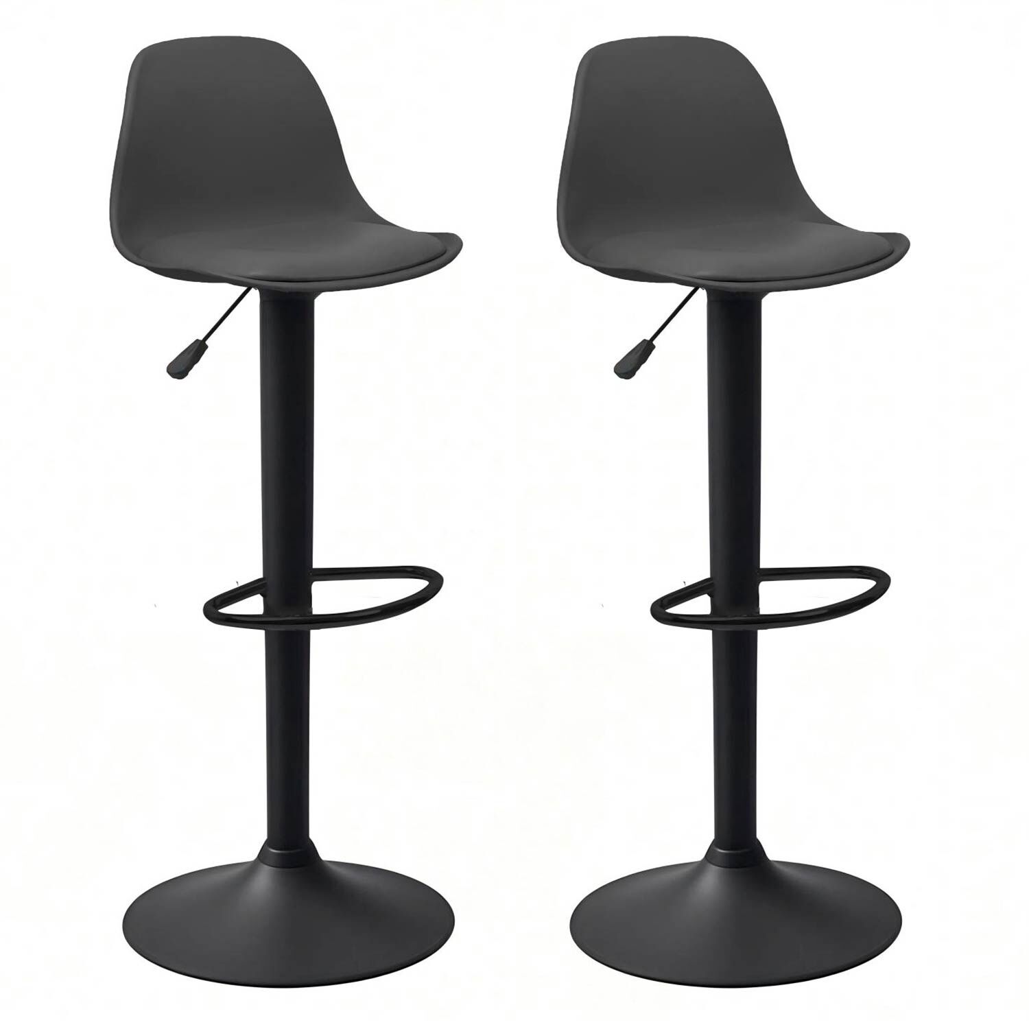 Pack 2 Silla Alta Bar Orlando T - All Black image number 0.0