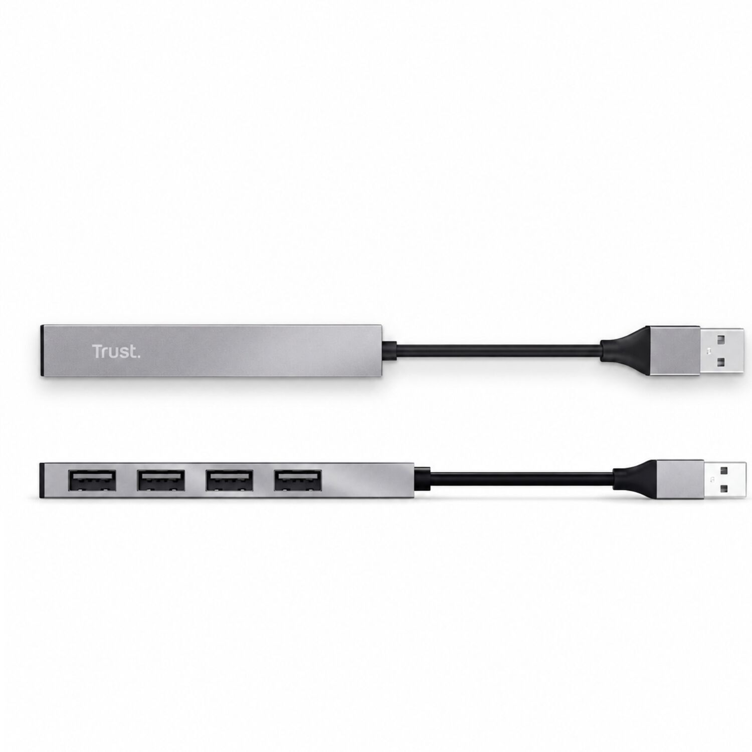 Hub Usb Trust Halyx 4 Puertos Usb 2.0 Flat Aluminium High Speed image number 2.0