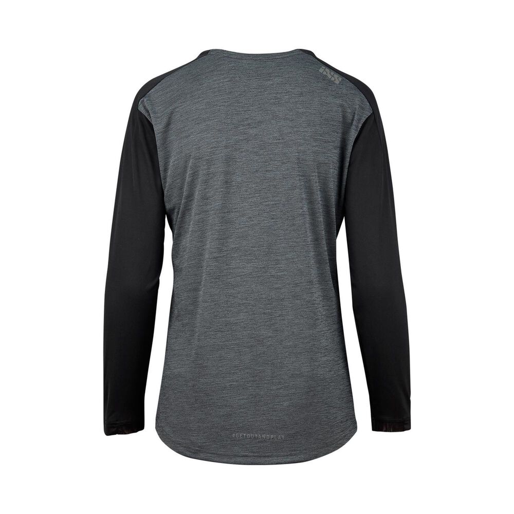 Jersey Ixs Manga Larga Mujer Flow X Grafito Negro M image number 1.0