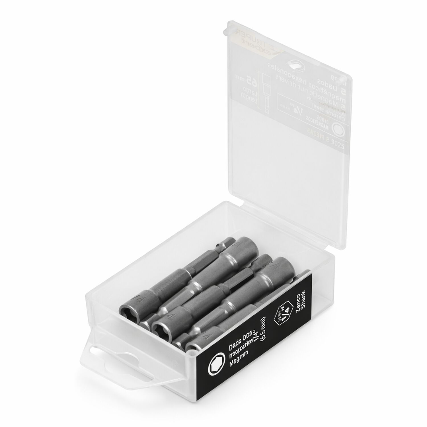 Set De 5 Dados Magne Hexagonales 1/4 Truper Expert Pude-9025 image number 1.0