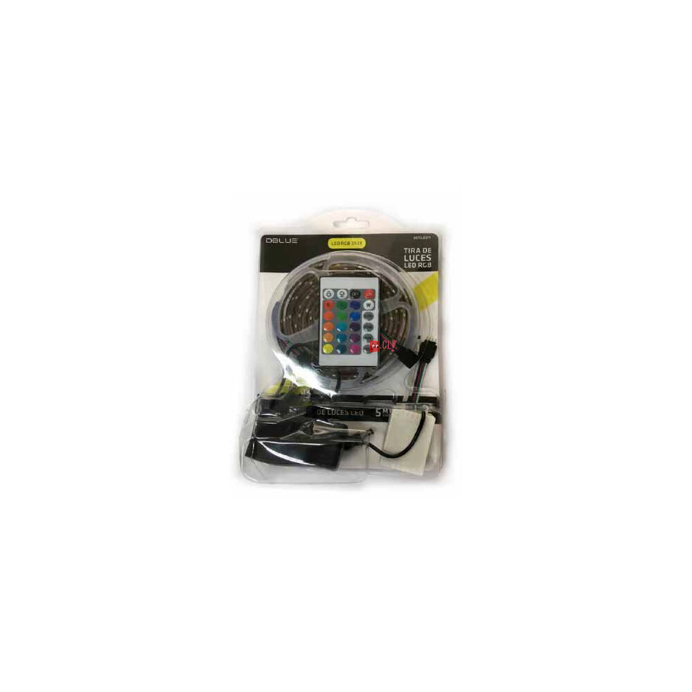 Tira Led De 5mts Smd 3528 Color Rgb Con Control - Ps image number 3.0