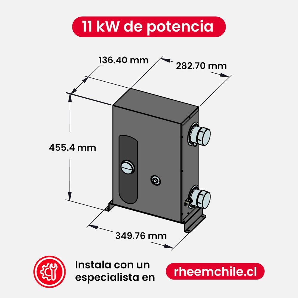 Calentador El&eacute;ctrico De Piscina,jacuzzis, Spa Rheem E3t 11kw image number 3.0