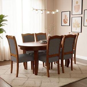 Juego De Comedor Living Factory Lisboa / 6 Sillas Juego De Comedor Living Factory Lisboa / 6 Sillas