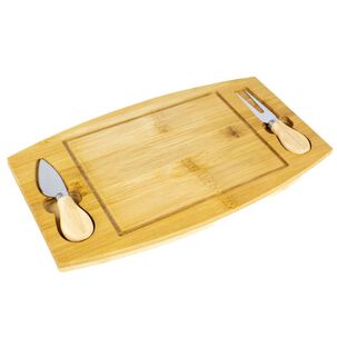 Tabla Bandeja Para Quesos De Bamb&uacute; 3 Piezas