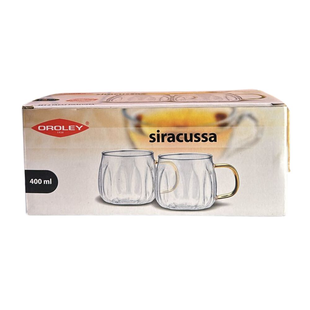 Set 2 Tazas 400 Ml Siracussa Oroley image number 1.0