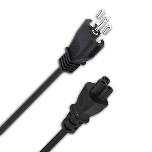 Cable De Poder Tipo Trébol 1.8 Mt Reforzado 220v / 3 Pin