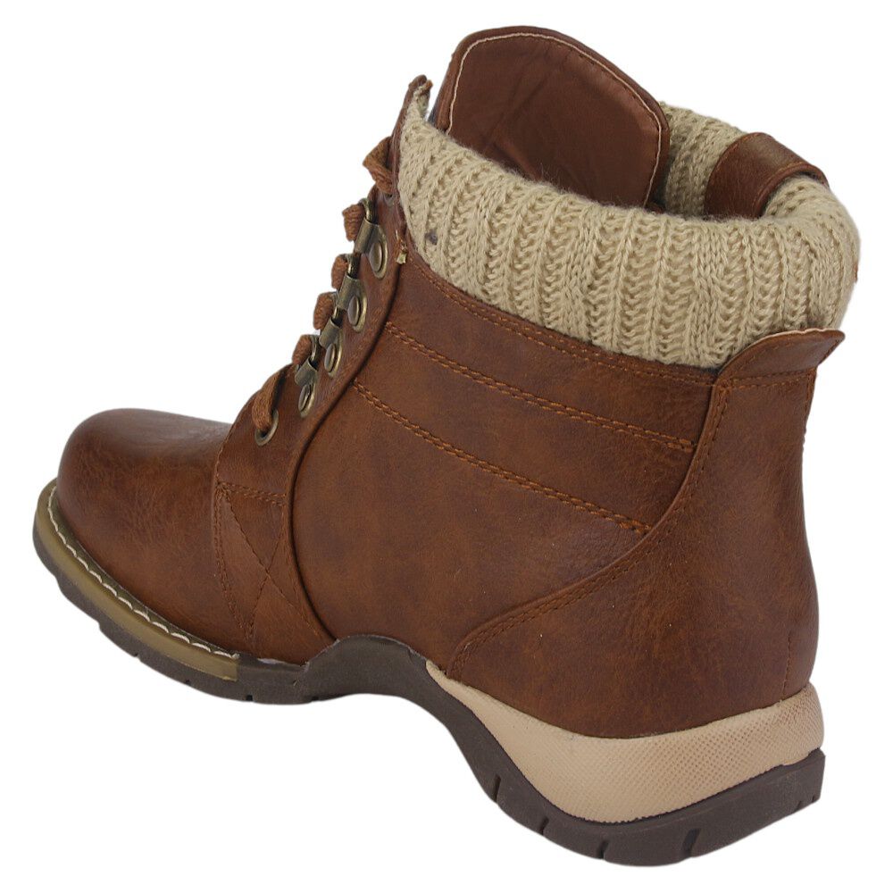 Botin Chalada Mujer Rolo-4 Tostado Casual image number 3.0