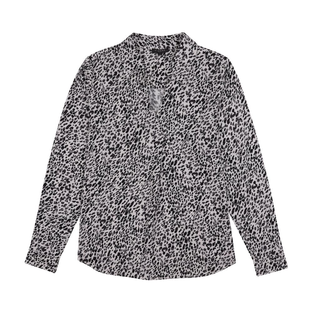 Blusa Básica Media Tapeta Manga Larga Cuello V Mujer Kimera image number 0.0