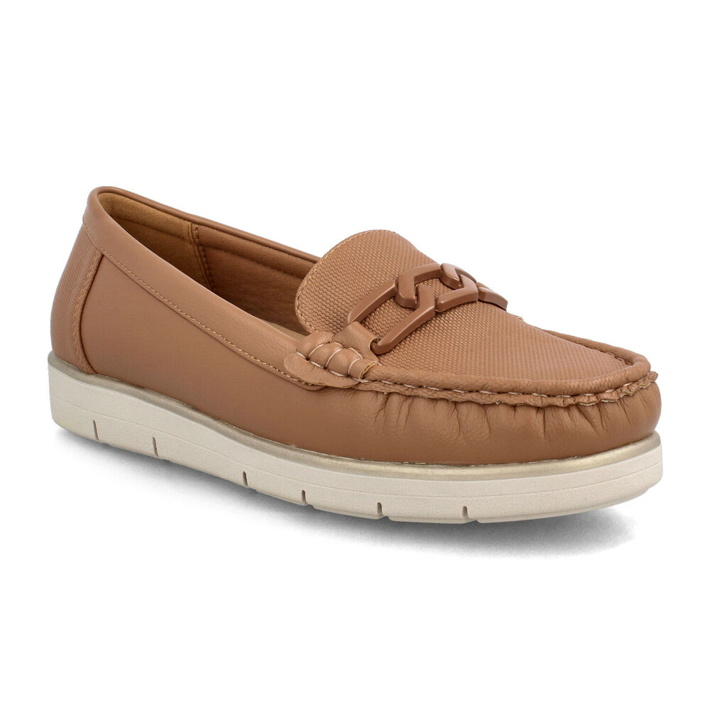 Mocasin Mujer Bata Flipi Camel image number 1.0