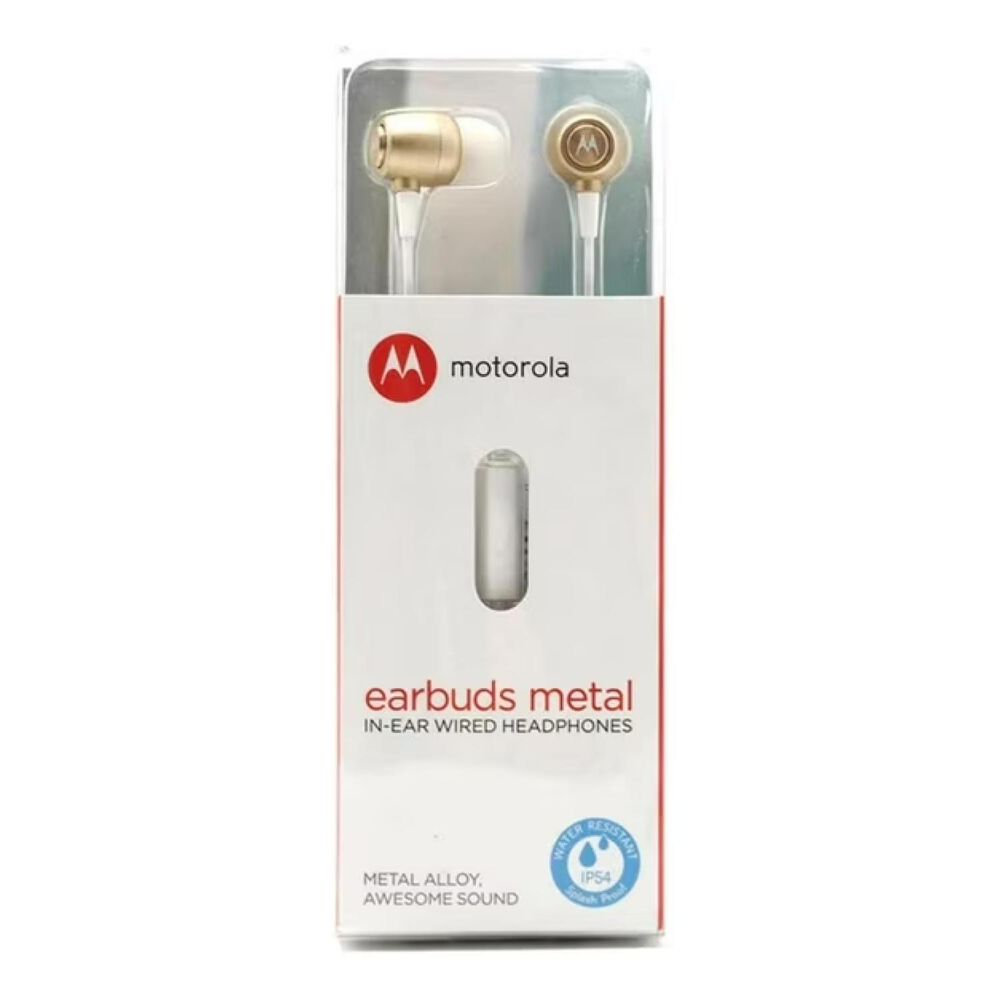 Audifono Manos Libres Jack 3.5 Dorado Earbuds Metal image number 2.0
