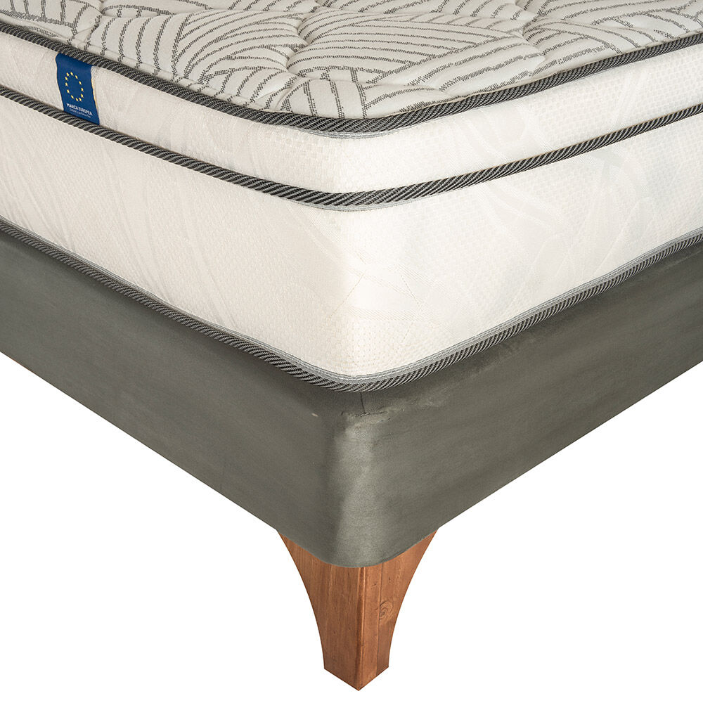 Cama Europea Flex Valencia / King / Base Divida + Set De Maderas image number 3.0
