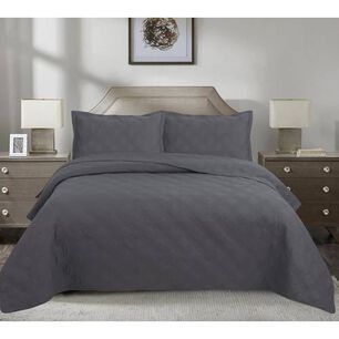 Quilt Andes Liso Marengo King
